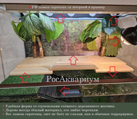 Схема устройства мостика для красноухих черепах