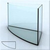 Угловой аквариум с выпуклым стеклом Образец формы углового аквариума с выпуклым стеклом