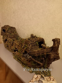 Фото сложенного из 2-х частей корабля